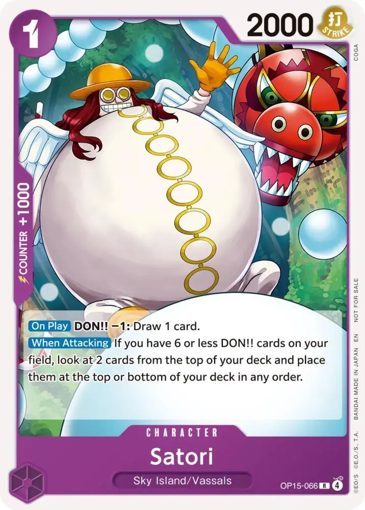 Satori (Tournament Pack 2026 Vol. 4), One Piece Promotion Cards OP15-066