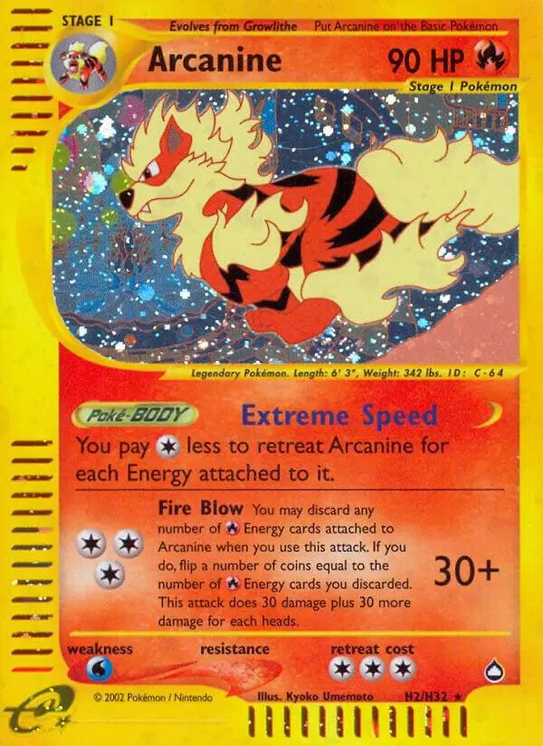 Arcanine, Aquapolis H02/147