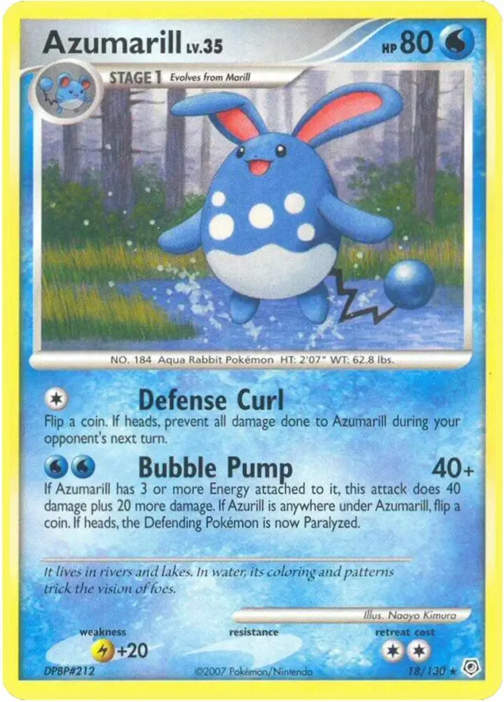 Azumarill, Diamond & Pearl 18/130