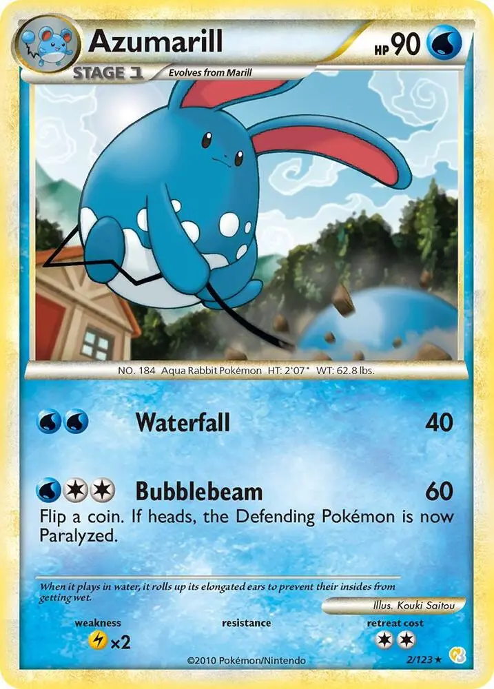 Azumarill, HeartGold SoulSilver 2/123