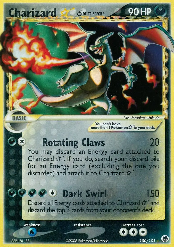 Charizard ☆ δ, Dragon Frontiers 100/101