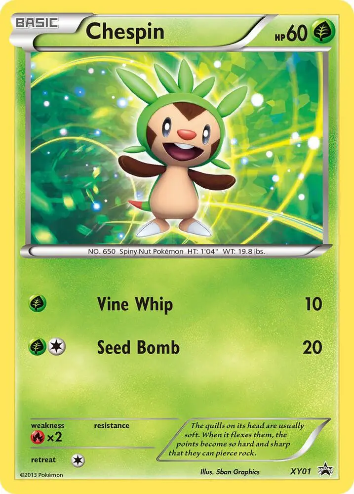 Chespin, XY Black Star Promos XY01/211