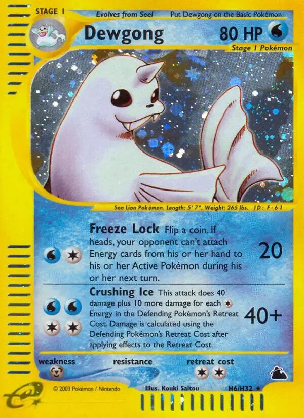 Dewgong, Skyridge H06/144