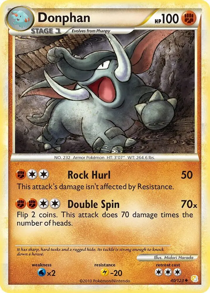Donphan, HeartGold SoulSilver 40/123