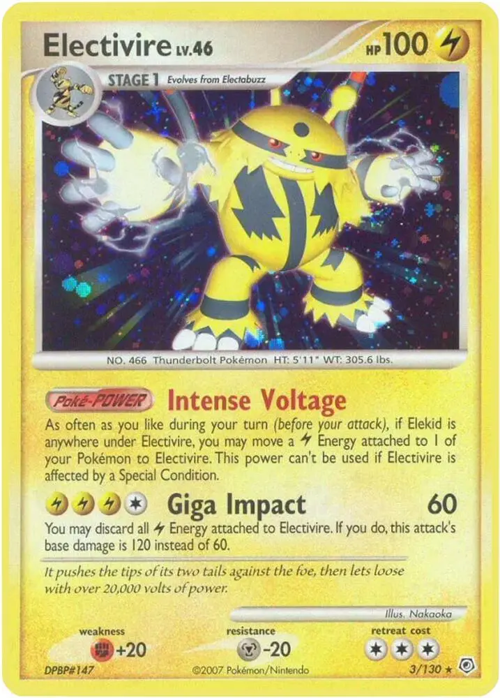 Electivire, Diamond & Pearl 3/130