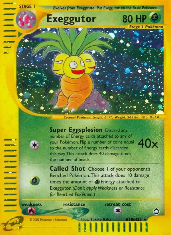 Exeggutor, Aquapolis H10/147