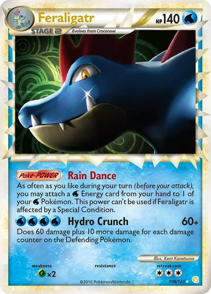Feraligatr, HeartGold SoulSilver 108/123