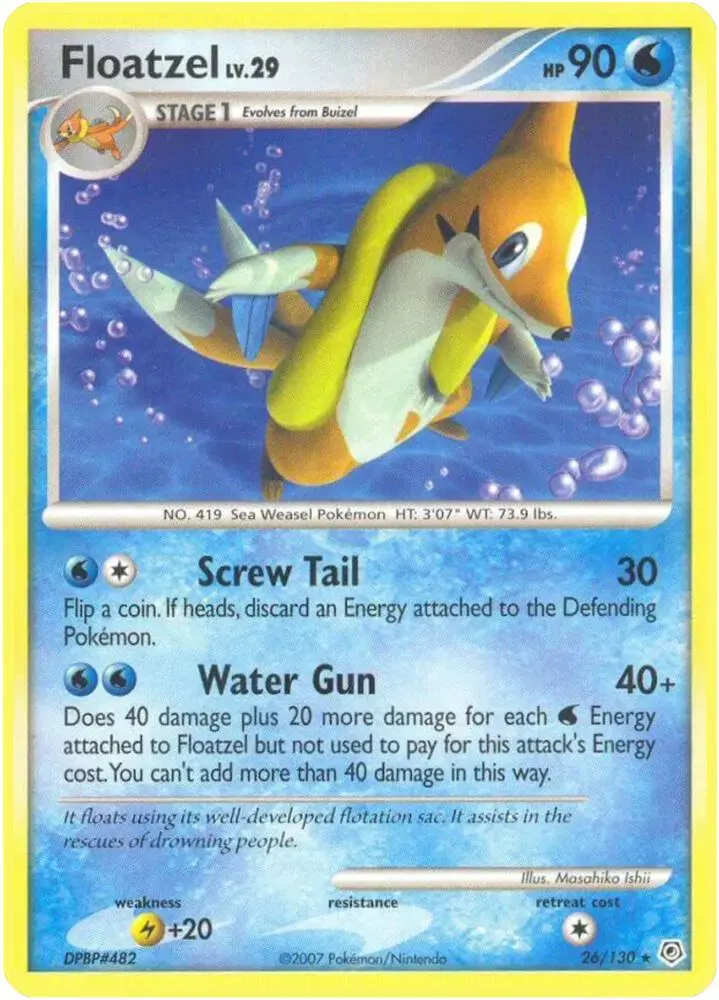 Floatzel, Diamond & Pearl 26/130