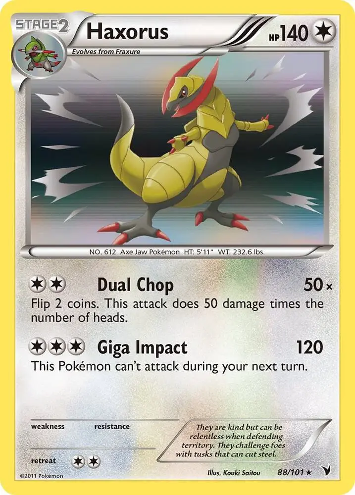 Haxorus, Noble Victories 88/101