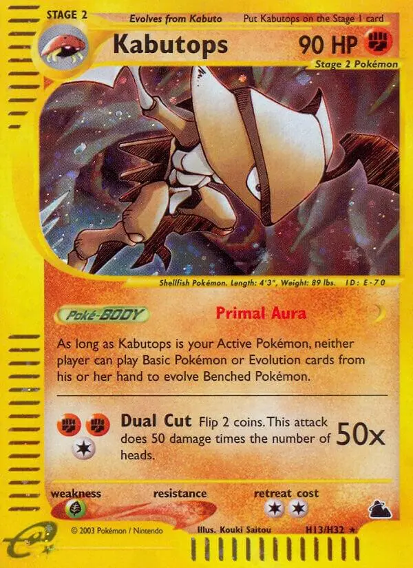Kabutops, Skyridge H13/144