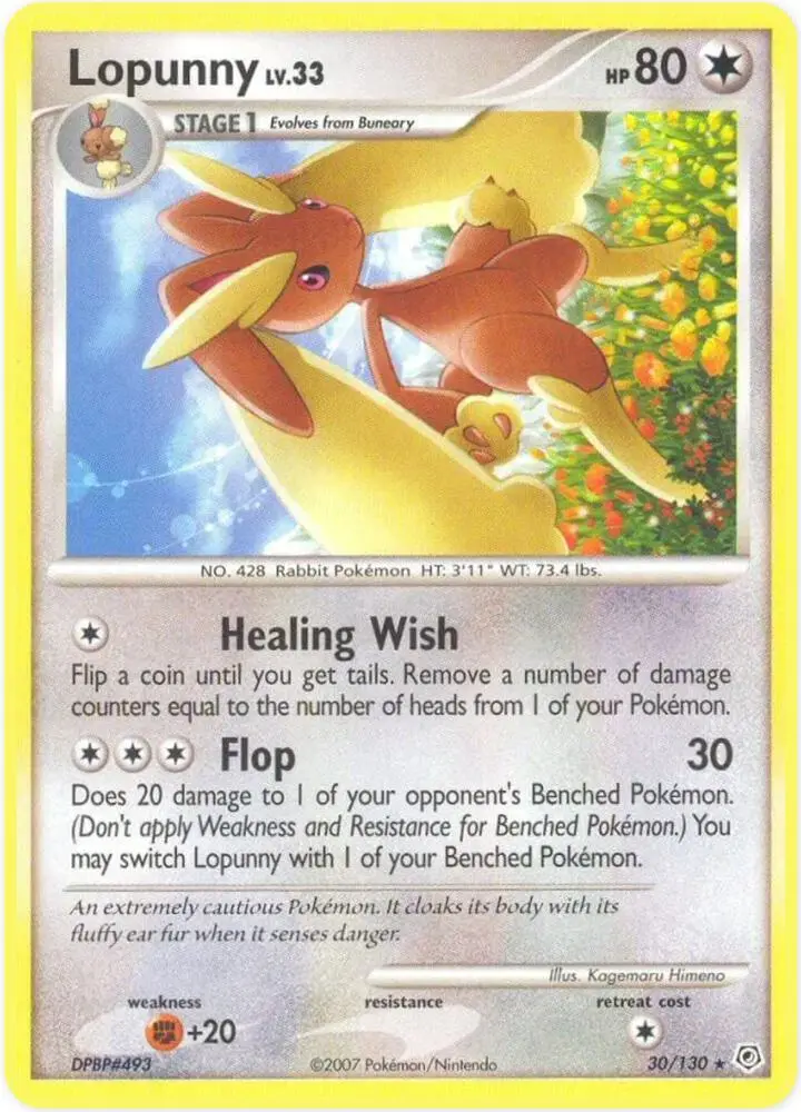 Lopunny, Diamond & Pearl 30/130