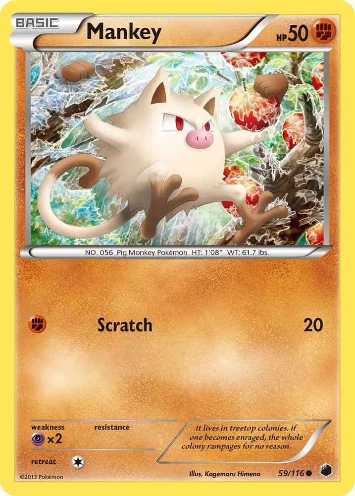 Mankey, Plasma Freeze 59/116