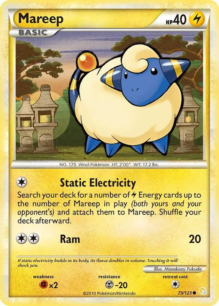 Mareep, HeartGold SoulSilver 73/123