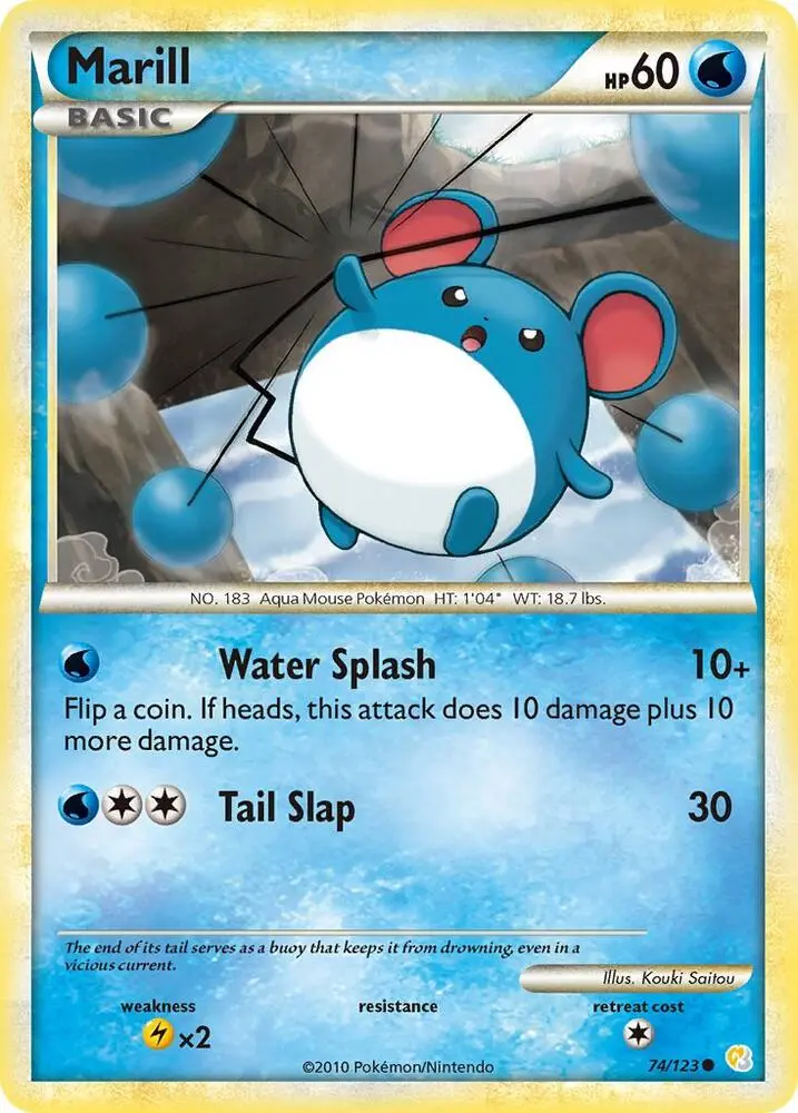 Marill, HeartGold SoulSilver 74/123