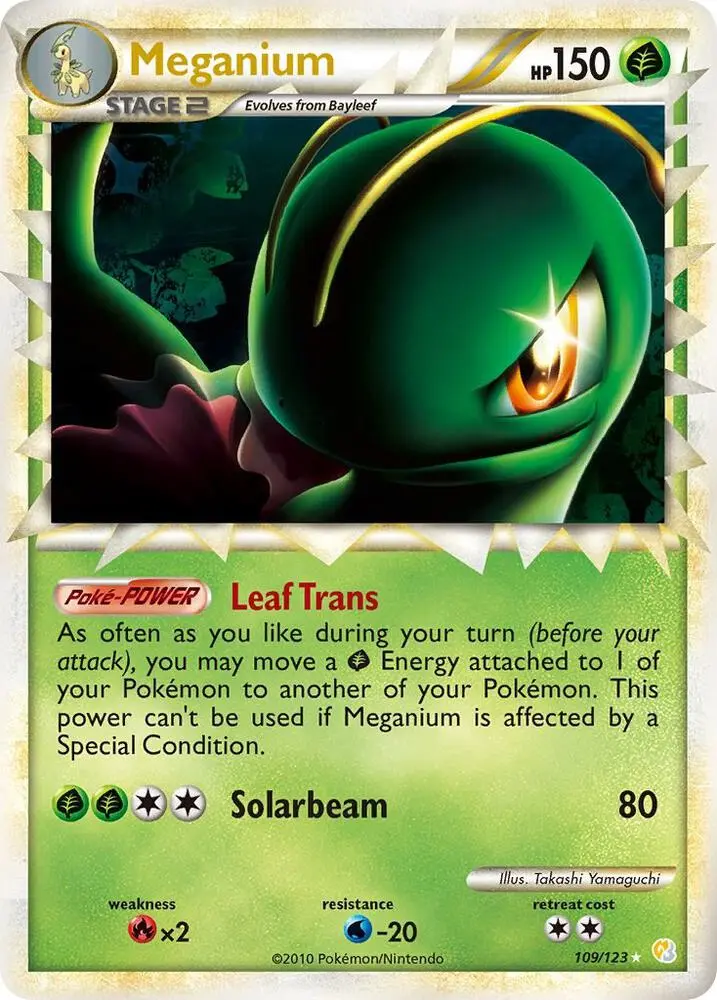 Meganium, HeartGold SoulSilver 109/123