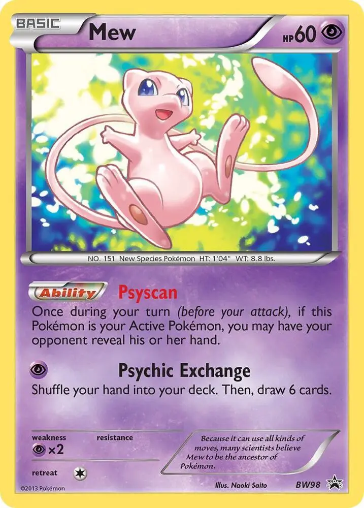 Mew, BW Black Star Promos BW98/101