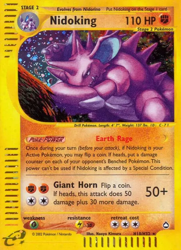 Nidoking, Aquapolis H18/147