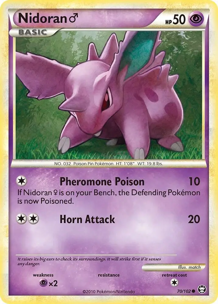Nidoran ♂, Triumphant 70/102