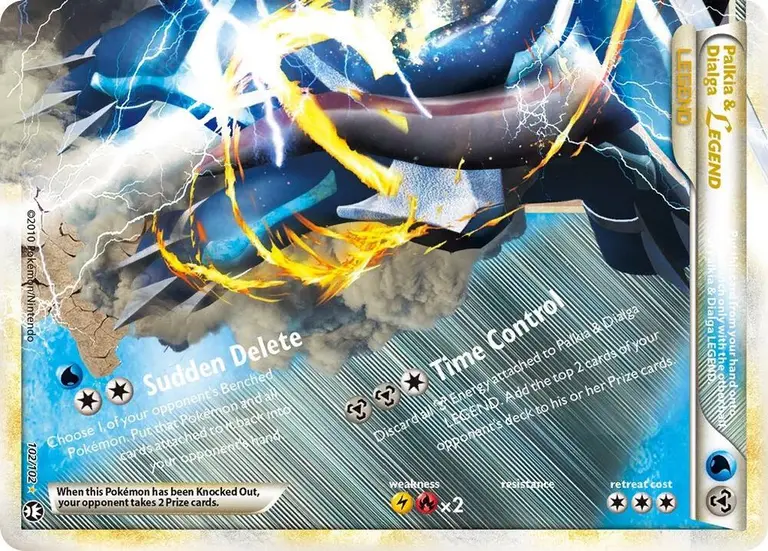 Palkia & Dialga LEGEND, Triumphant 102/102