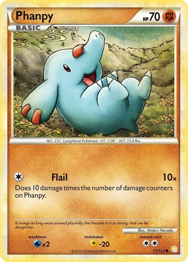 Phanpy, HeartGold SoulSilver 77/123