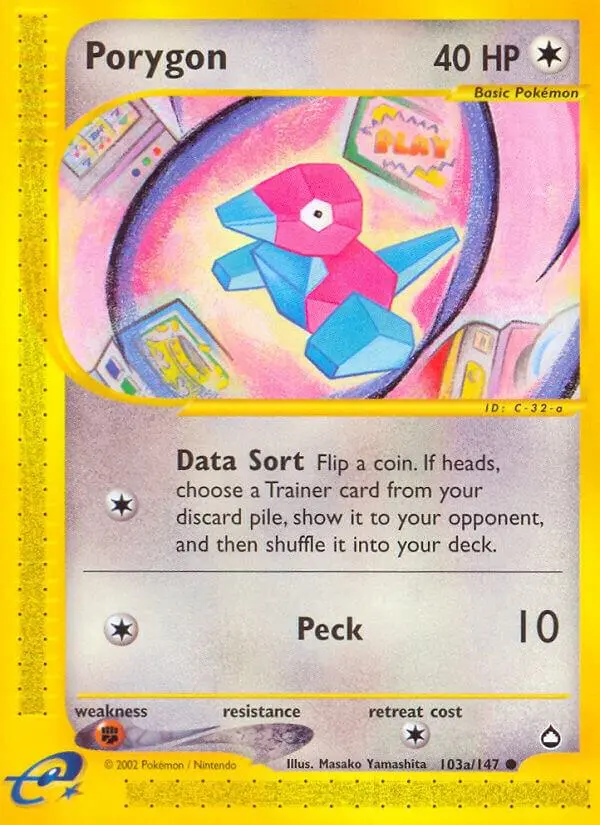 Porygon, Aquapolis 103a/147