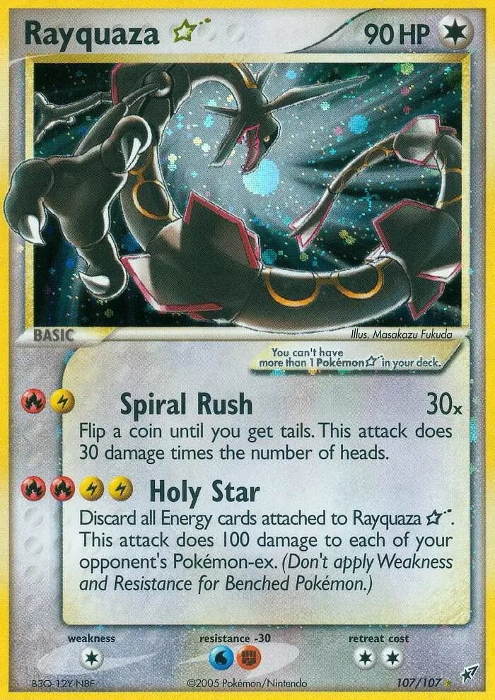 Rayquaza ☆, Deoxys 107/107