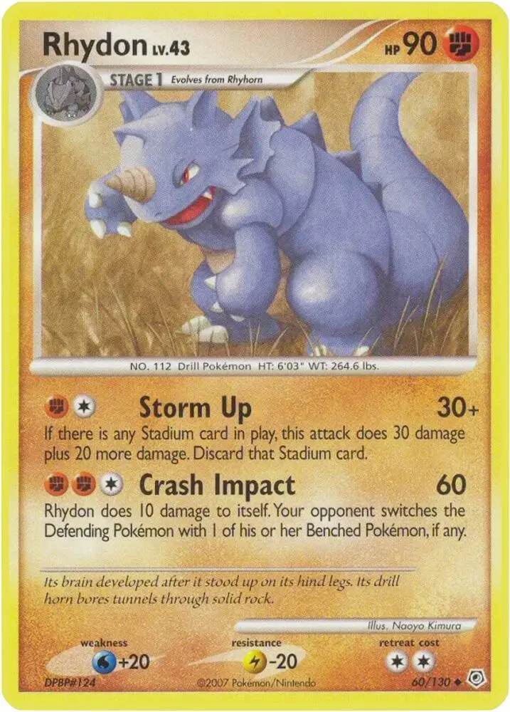 Rhydon, Diamond & Pearl 60/130