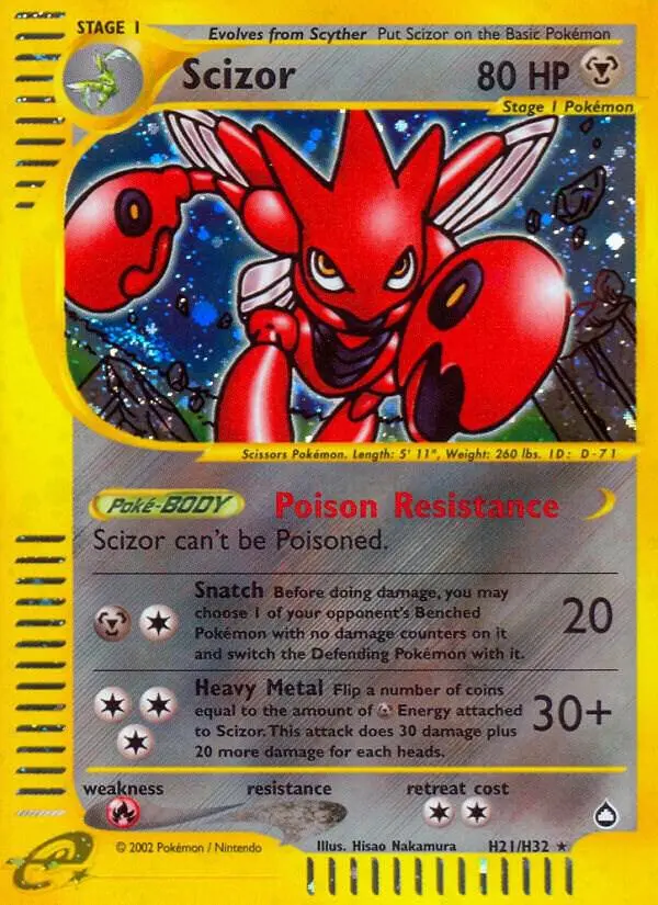 Scizor, Aquapolis H21/147