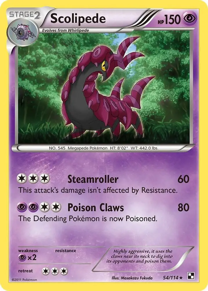 Scolipede, Black & White 54/114