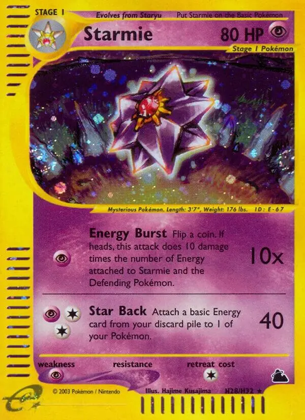 Starmie, Skyridge H28/144