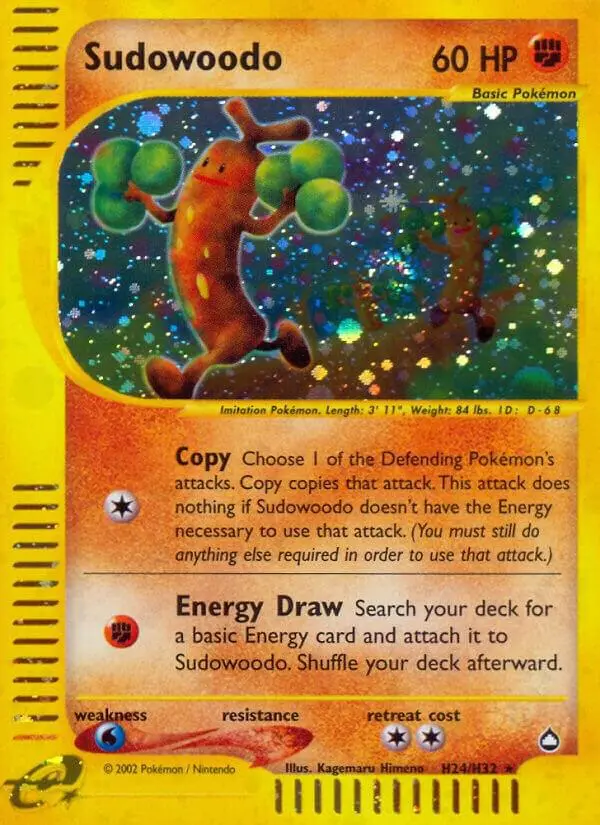 Sudowoodo, Aquapolis H24/147