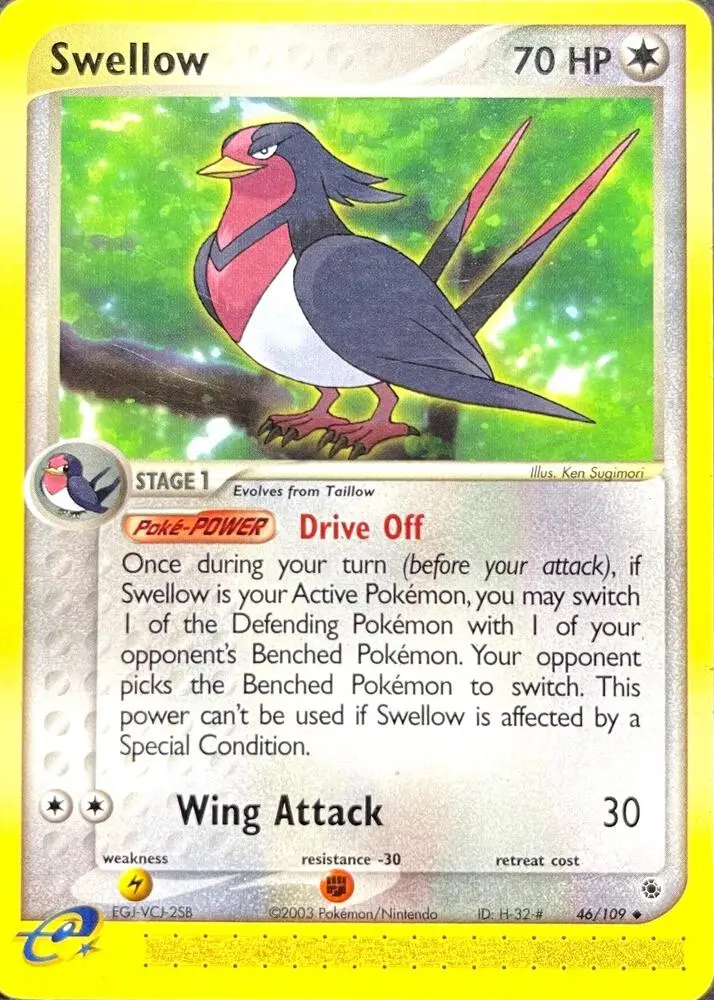 Swellow, Ruby & Sapphire 46/109