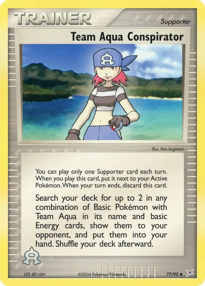 Team Aqua Conspirator, Team Magma vs Team Aqua 77/95