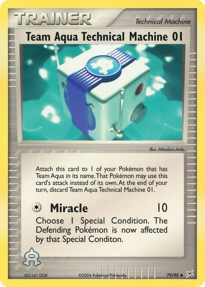 Team Aqua Technical Machine 01, Team Magma vs Team Aqua 79/95