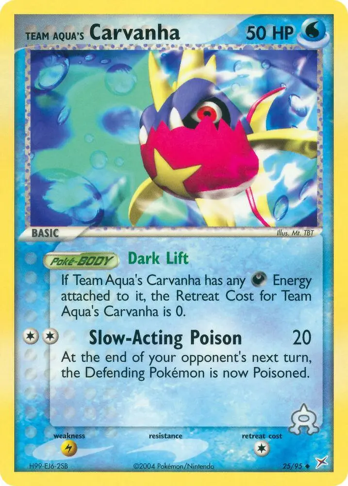 Team Aqua's Carvanha, Team Magma vs Team Aqua 25/95