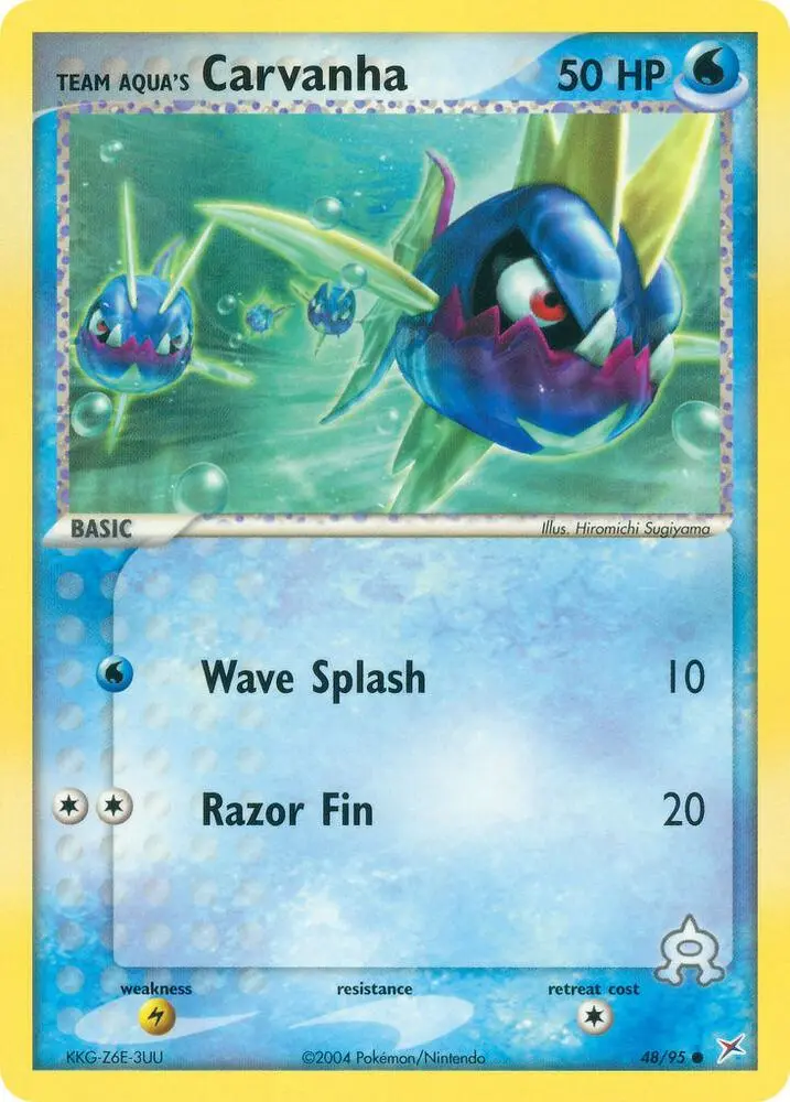Team Aqua's Carvanha, Team Magma vs Team Aqua 48/95