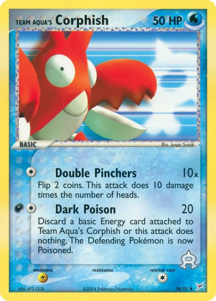 Team Aqua's Corphish, Team Magma vs Team Aqua 26/95