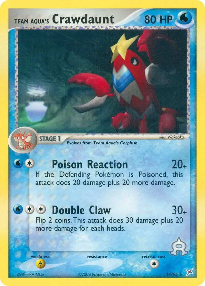 Team Aqua's Crawdaunt, Team Magma vs Team Aqua 14/95