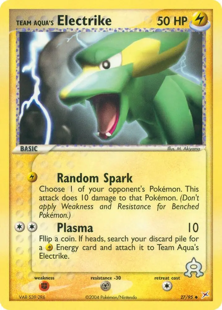 Team Aqua's Electrike, Team Magma vs Team Aqua 27/95