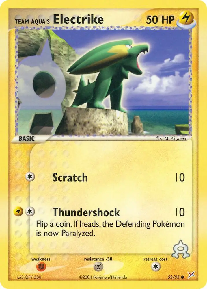 Team Aqua's Electrike, Team Magma vs Team Aqua 52/95