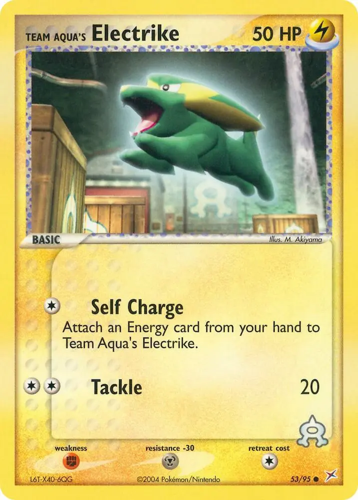 Team Aqua's Electrike, Team Magma vs Team Aqua 53/95