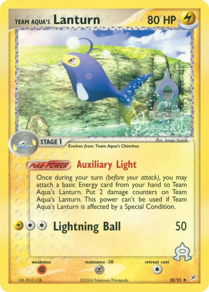 Team Aqua's Lanturn, Team Magma vs Team Aqua 28/95