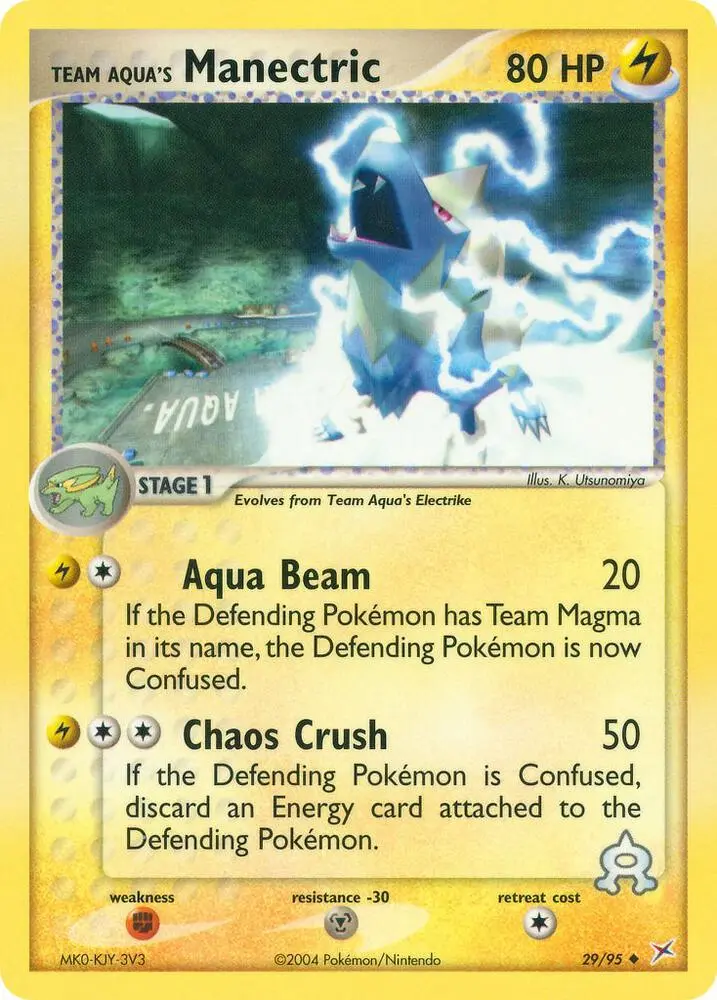 Team Aqua's Manectric, Team Magma vs Team Aqua 29/95