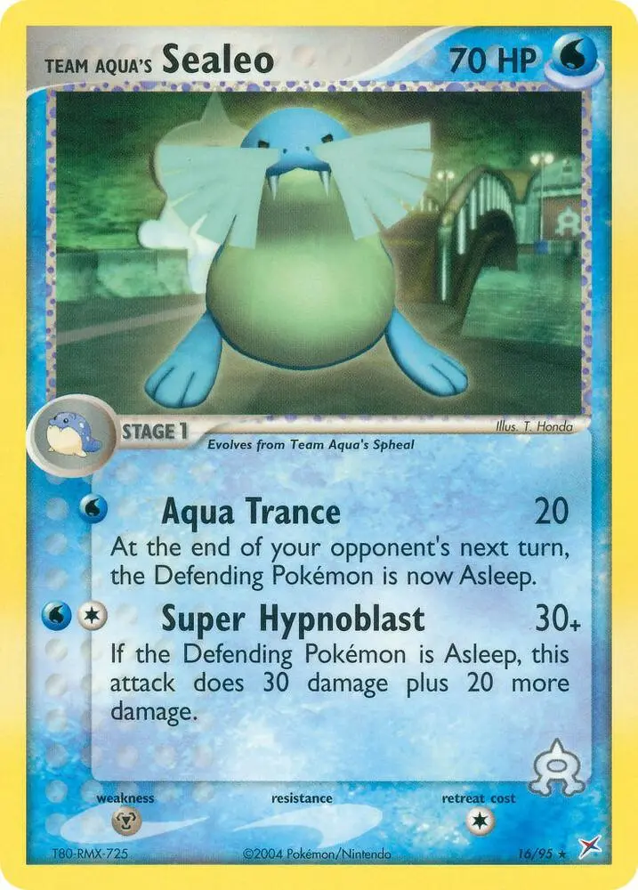 Team Aqua's Sealeo, Team Magma vs Team Aqua 16/95