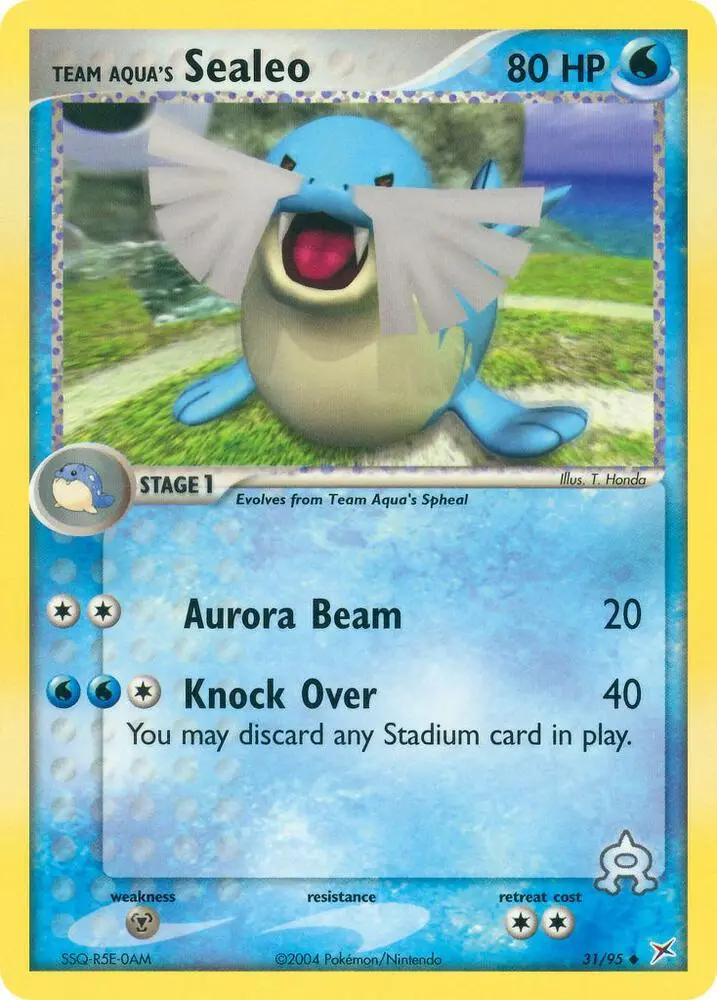 Team Aqua's Sealeo, Team Magma vs Team Aqua 31/95