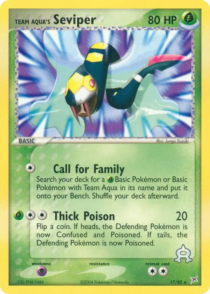 Team Aqua's Seviper, Team Magma vs Team Aqua 17/95