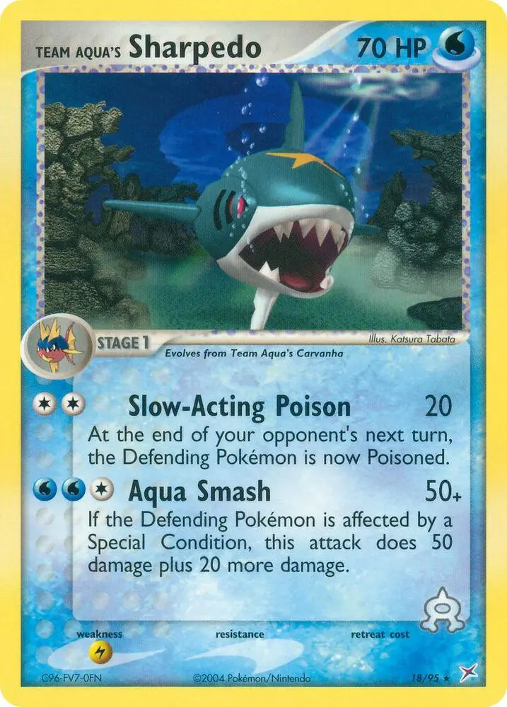 Team Aqua's Sharpedo, Team Magma vs Team Aqua 18/95