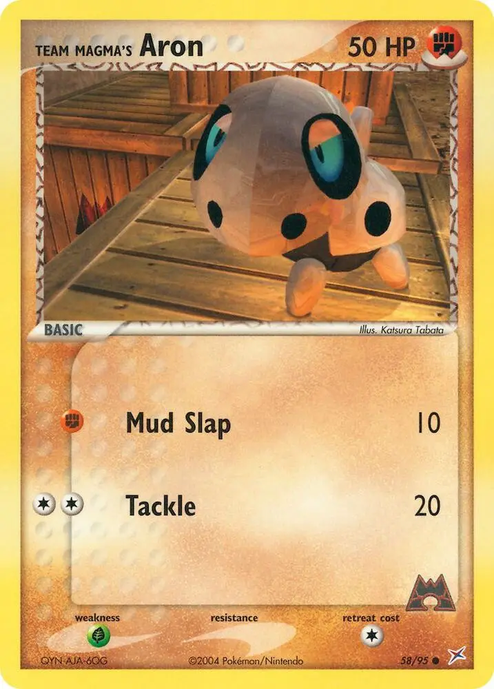 Team Magma's Aron, Team Magma vs Team Aqua 58/95