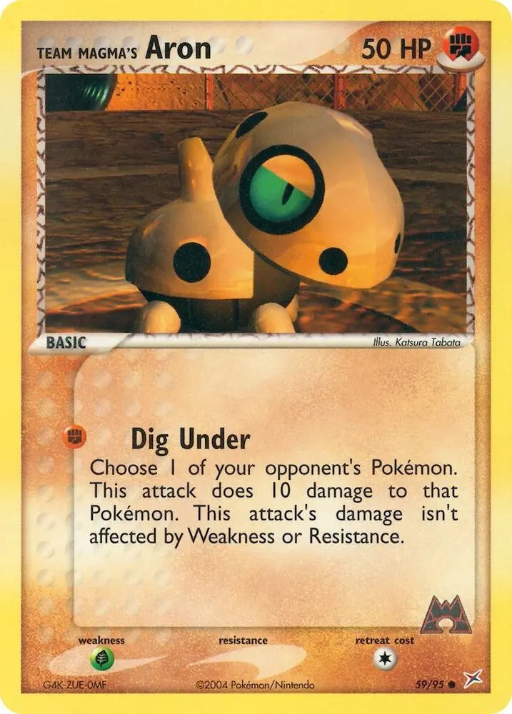 Team Magma's Aron, Team Magma vs Team Aqua 59/95