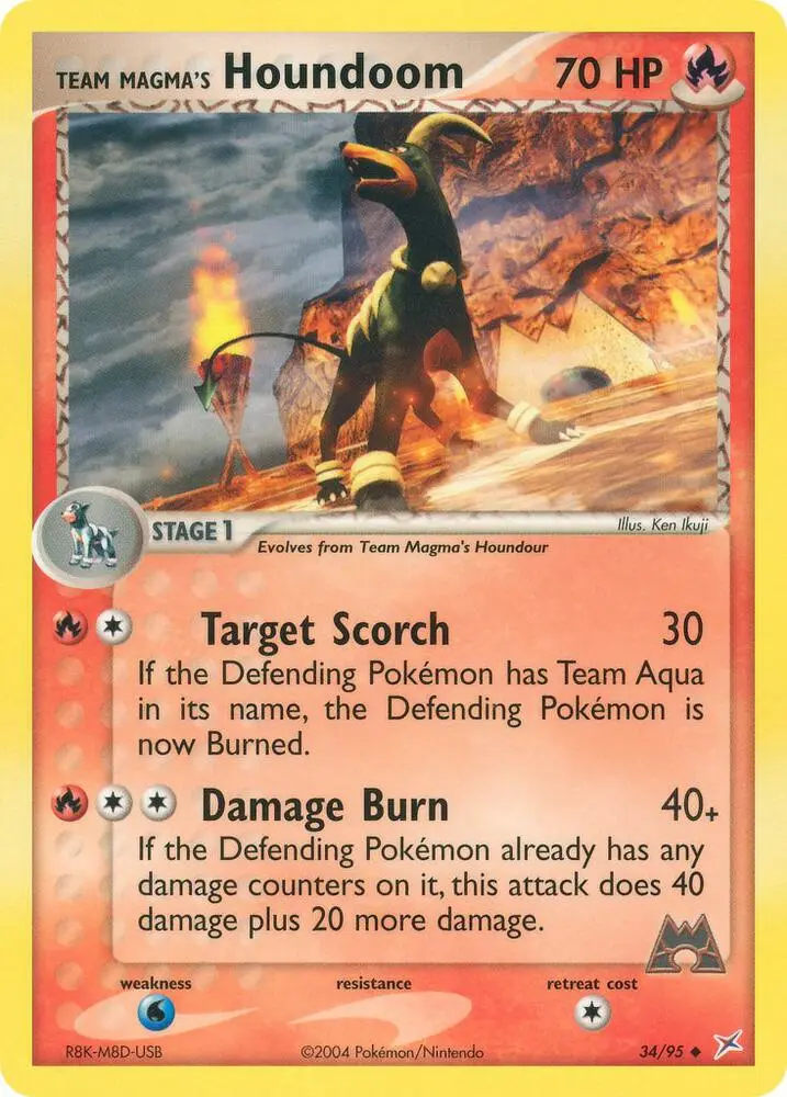 Team Magma's Houndoom, Team Magma vs Team Aqua 34/95
